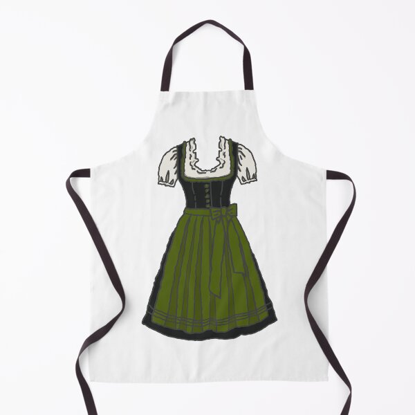 Item preview, Dirndl bavarian green traditional woman dress clothing designed and sold by EmeraldeaArt.