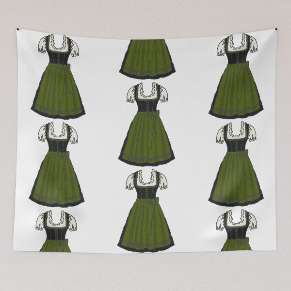 Artikelvorschau, Dirndl bayerisch grün traditionelle Frau Kleid Kleidung entworfen und verkauft von EmeraldeaArt.