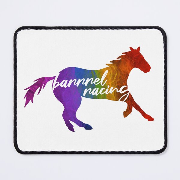 Item preview, Rainbow Barrel Racing Horse designed and sold by Trotting Hooves.