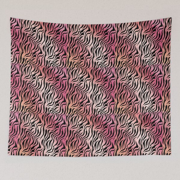 Item preview, Preppy Room pink tiger stripe designed and sold by CandyVenom.