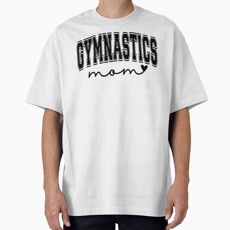 Vintage Gymnastics Mom Shirt College & Travel Gift For Women, Gymnastics Mom Tote Bag Cute Competition Day Gift For Her, Proud Gymnastics Mom Mug Birthday Or Christmas Gift Idea Oversized T-Shirt Trendy Fashion