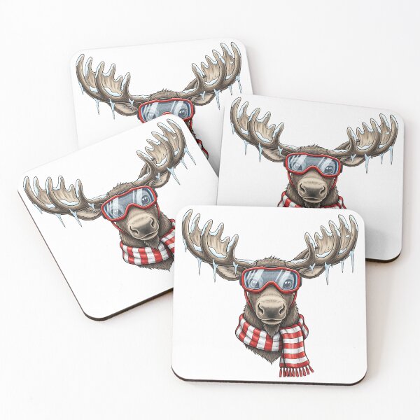 Item preview, Cool Skiing Moose Goggles designed and sold by Tigerr3g.