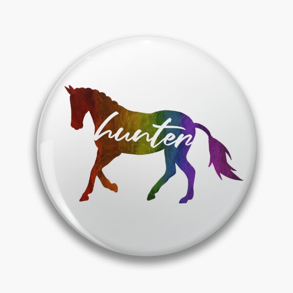 Item preview, Rainbow Hunter Horse designed and sold by Trotting Hooves.