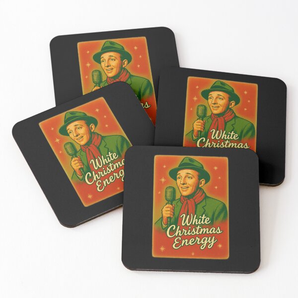 Item preview, White Christmas Energy – Retro Crooner Holiday Vibes designed and sold by Neonyx2020.