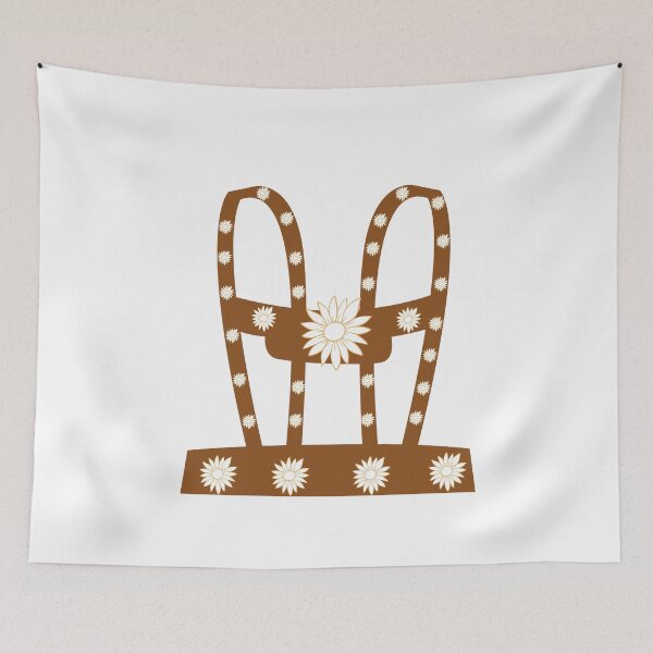 Item preview, Lederhosen Costume with whit daisy flowers– Bavarian Shirt Look designed and sold by EmeraldeaArt.