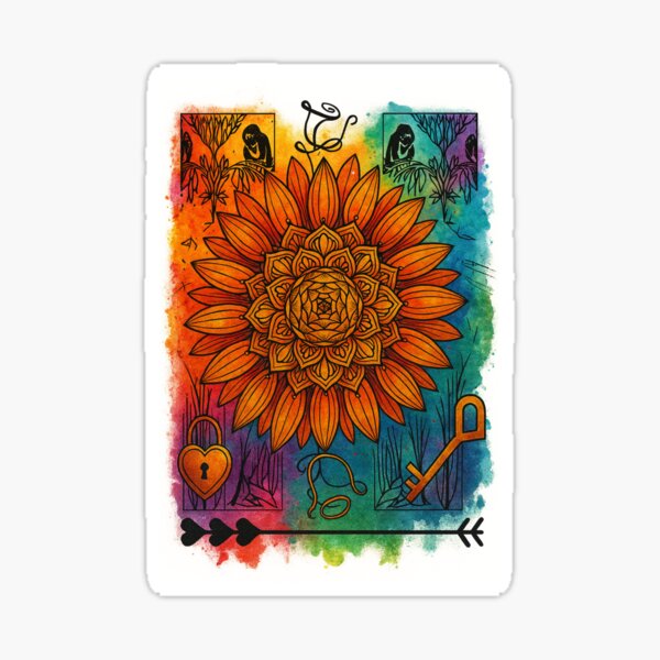Item preview, Mandala du cœur verrouillé designed and sold by SimplePeace.