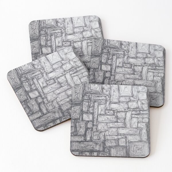Item preview, cluster of rectangles, or pyramids? designed and sold by Holeynova.