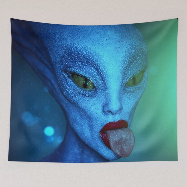 Item preview, Funny Alien Encounter Art designed and sold by TheDarkWardrobe.