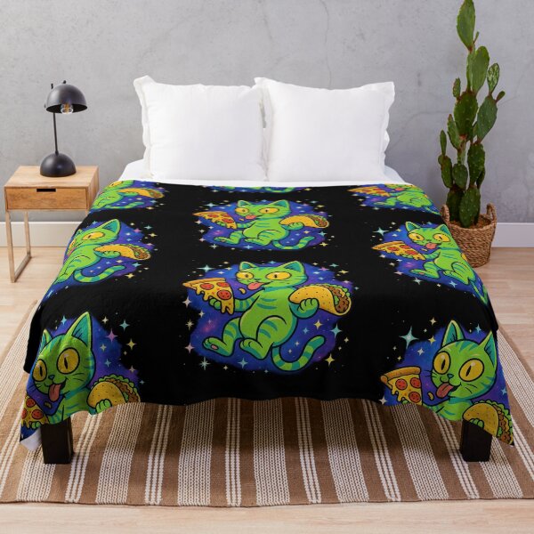 Item preview, Psychedelic Space Cat Pizza Taco designed and sold by Tigerr3g.
