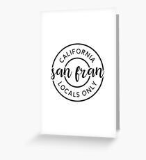 san francisco california Greeting Card