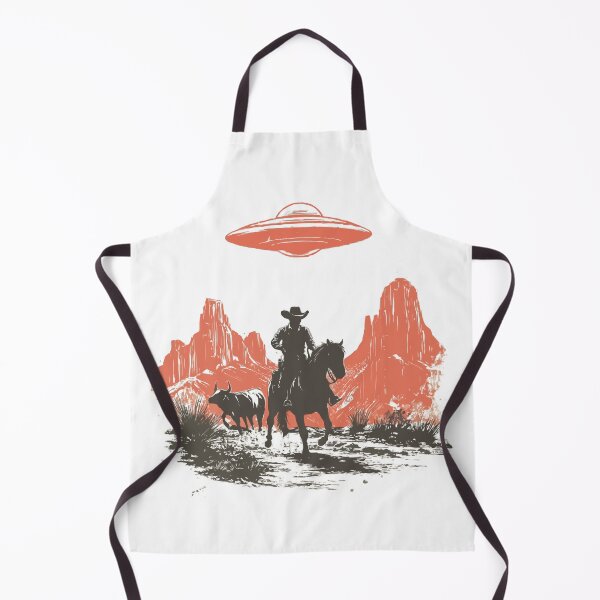 Item preview, Cowboy Silhouette Orange UFO designed and sold by Jcat7.