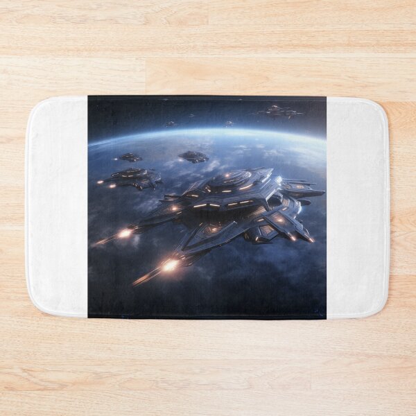 Item preview, Spacecraft Flying Above Earth designed and sold by PositiveVibesMW.