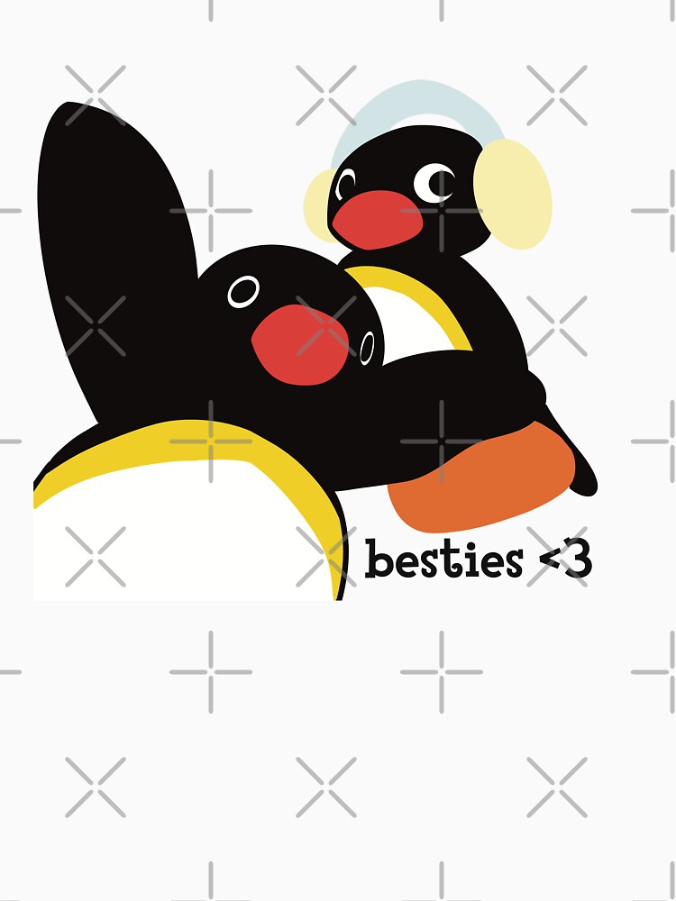 Imagen 7 de 7, Camiseta clásica con la obra Besties Pingu , diseñada y vendida por CheylaDesigns.