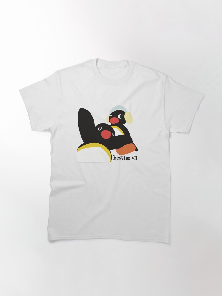 Imagen 3 de 7, Camiseta clásica con la obra Besties Pingu , diseñada y vendida por CheylaDesigns.