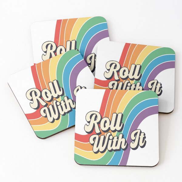 Item preview, Roll With It - Wavy Rainbow Design designed and sold by HappyMessDesigns.