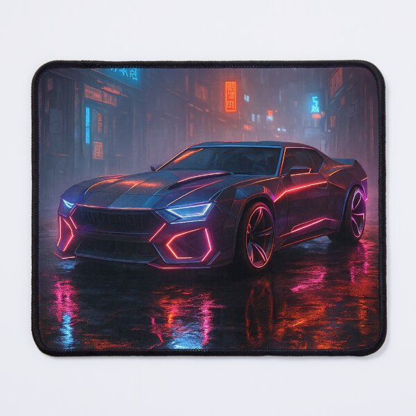 Item preview, NeoPunk: Neon Core – Drift Through Fire designed and sold by PosterFuel.