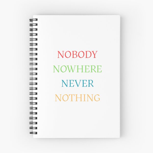 Item preview, Nobody Nowhere Never Nothing designed and sold by Oddly Enchanted.