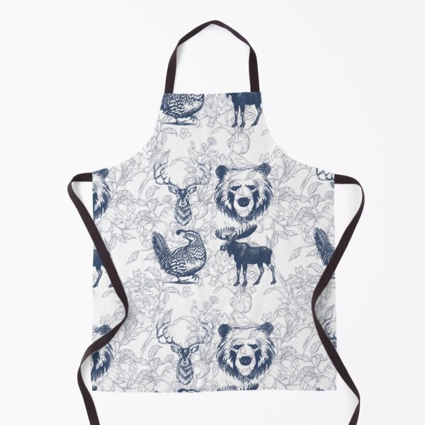 Item preview, Sabrina Farmer Art - Blue Toile Woodland Animals - Wildlife at Home designed and sold by sabrinart42.