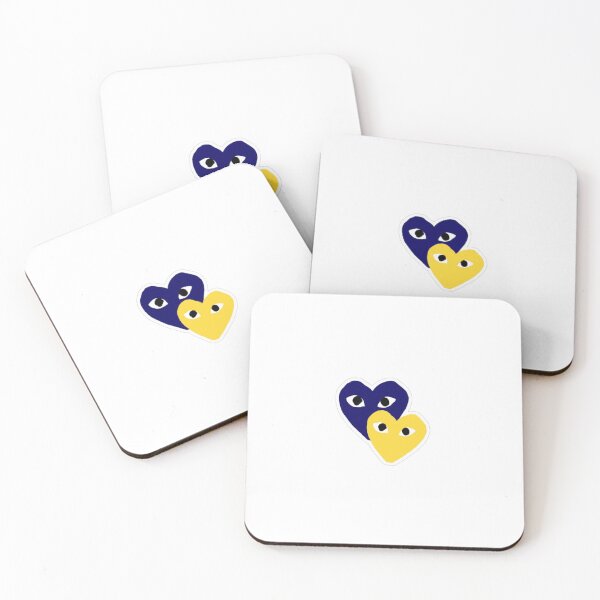 Item preview, Blue and yellow hearts designed and sold by lgold1112.