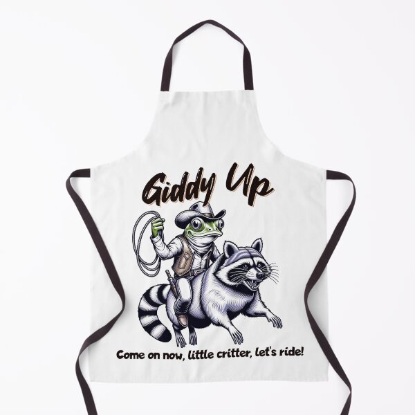 Item preview, Giddy Up Cowboy Frog Riding Raccoon Come On Little Critter Let's Ride! designed and sold by scooterbaby.