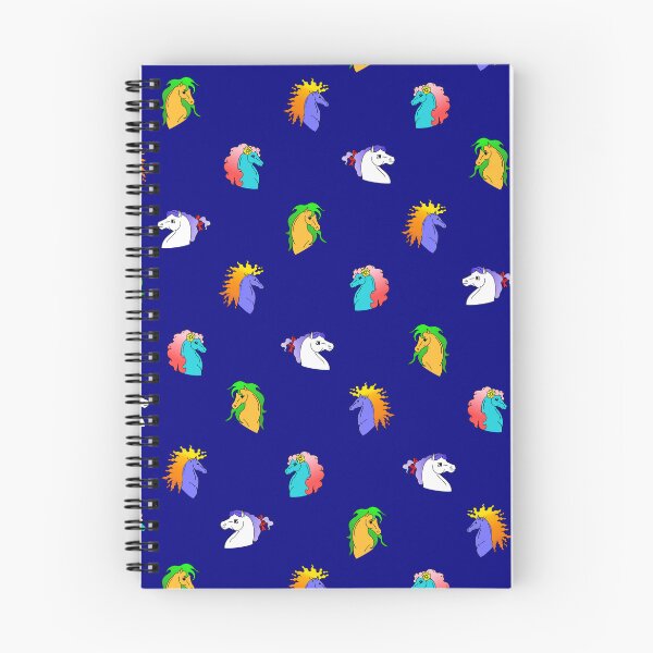 Item preview, Fantasy Horse Pattern - Navy Blue designed and sold by DLawsonDesigns.