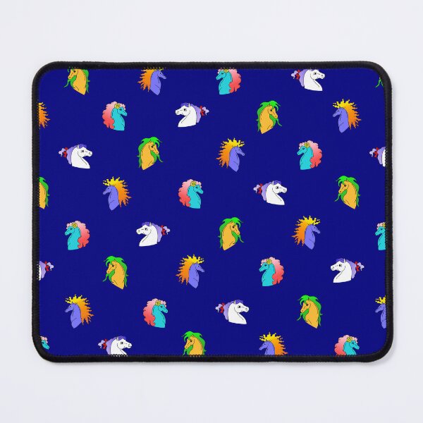 Item preview, Fantasy Horse Pattern - Navy Blue designed and sold by DLawsonDesigns.
