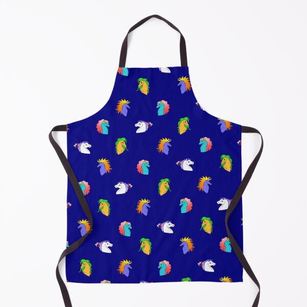 Item preview, Fantasy Horse Pattern - Navy Blue designed and sold by DLawsonDesigns.