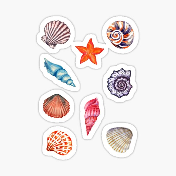 Item preview, Beautiful Selection Of Colorful Fancy Seashells Painted designed and sold by Ema777.