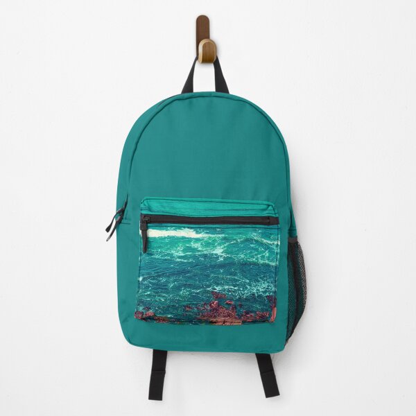 Item preview, Teal Waves on Rocky Beach – Coastal Texture Photography designed and sold by Hanna Mavi Studio .