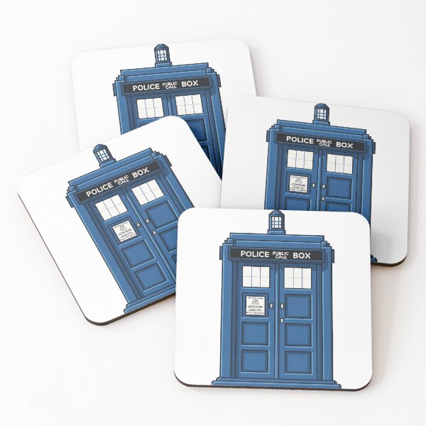 Item preview, Pixel Police Blue Public Call Box designed and sold by Brittney Walker.