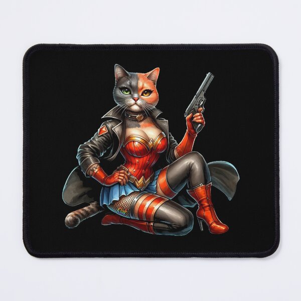 Item preview, Action Cat - Warrior Woman designed and sold by CAutumnTrapp.