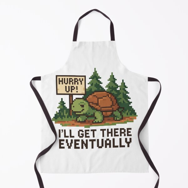 Item preview, I’ll Get There Eventually – Smirking Turtle Pixel Forest designed and sold by NaturePixel.