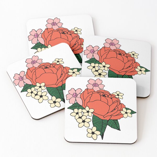 Item preview, Cluster of colorful flowers and leaves designed and sold by darksteel101.