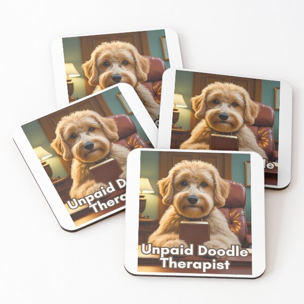 Item preview, Unpaid Doodle Therapist – Funny Goldendoodle or Labradoodle Psychiatrist Design designed and sold by Fredster1966.