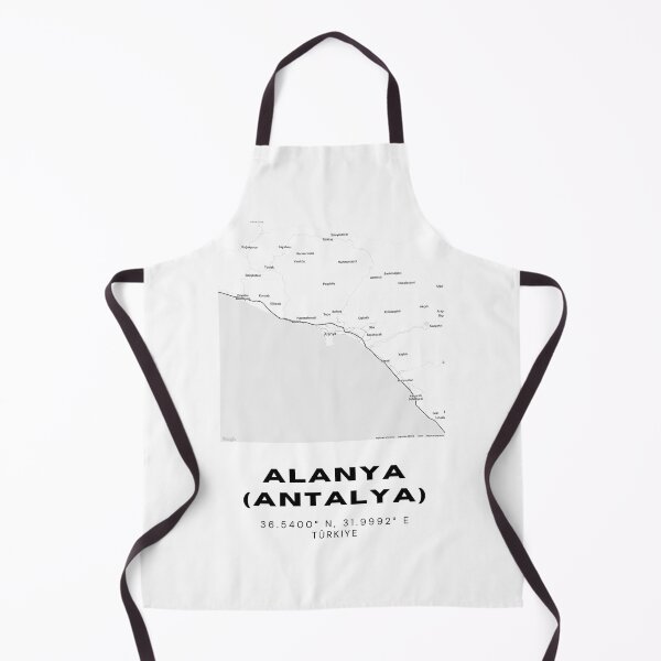 Item preview, Minimalist Alanya Map – Mediterranean Coastal City Poster designed and sold by RM-Journey.