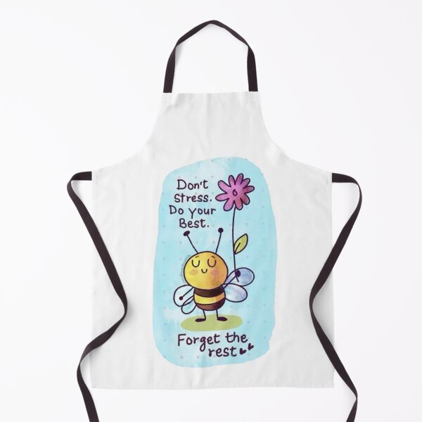 Item preview, Bee Positive - Sticker Citation Motivation "Don’t Stress, Do Your Best designed and sold by MeowLoka ⭐⭐⭐⭐.