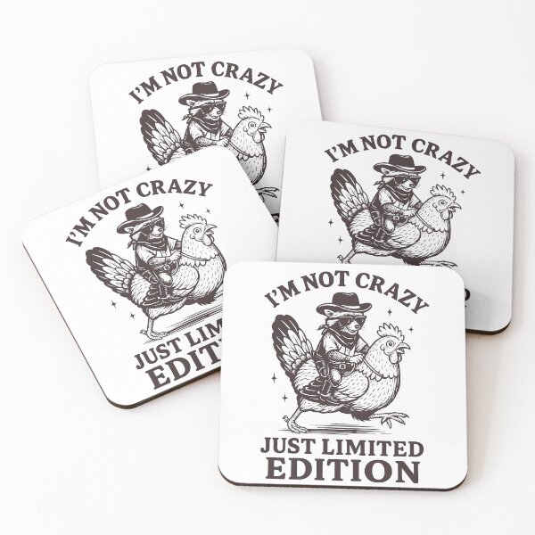 Item preview, Limited Edition Funny Cowboy Raccoon Chicken Riding Rooster Western Humor designed and sold by designleon19.
