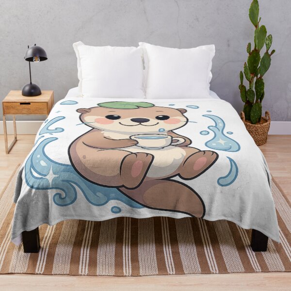 Item preview, Kawaii Water Otter – Cute Elemental Flow Sticker” designed and sold by Tenpercentluck.