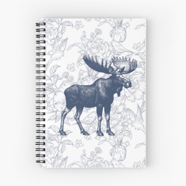 Item preview, Sabrina Farmer Art - Blue Toile Moose - Wildlife for Home  designed and sold by sabrinart42.