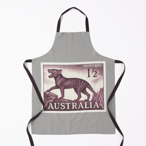 Item preview, 1958 Australia Tasmanian Tiger Postage Stamp designed and sold by retrographics.