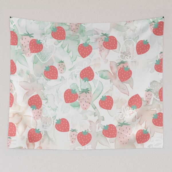 Item preview, Strawberry Pattern designed and sold by ArtemeliaDesign.
