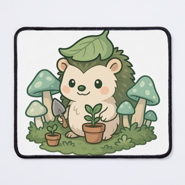 Item preview, Kawaii Earth Hedgehog – Cute Nature Magic Sticker designed and sold by Tenpercentluck.