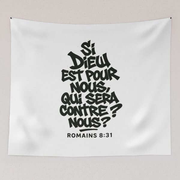 Aperçu de l'œuvre Romains 8:31 créée et vendue par CherishedCloset.