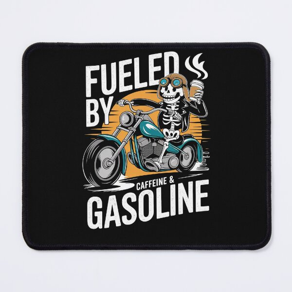 Item preview, Funny Biker Caffeine And Gasoline Addict designed and sold by FelineFrenzyArt.