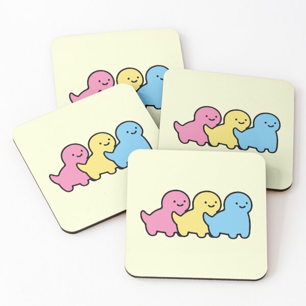Item preview, Pansexual Pride Chonky Dino Sticker – Cute LGBTQ Pastel Dinosaur Parade designed and sold by gyenayme.