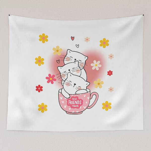 Item preview, cat best friend forever designed and sold by clickandmagic.
