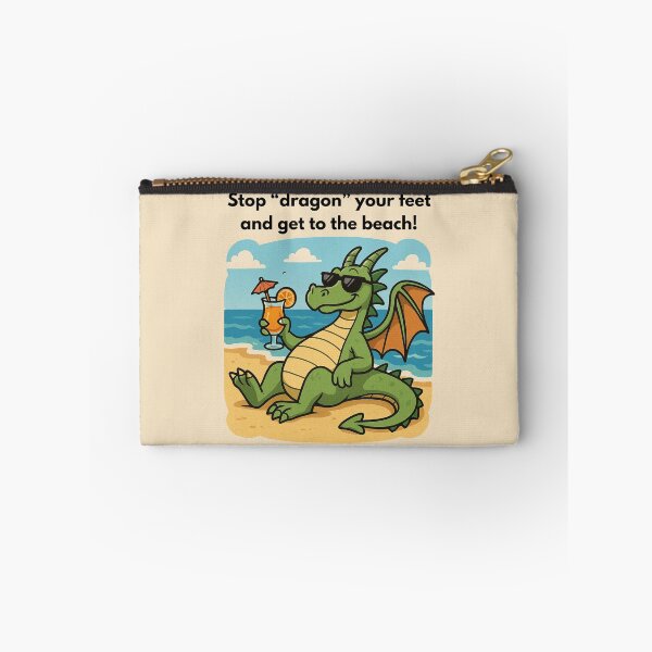 Item preview, Vintage Dragon at the Beach - Portrait designed and sold by Erin Orstrom's Art.