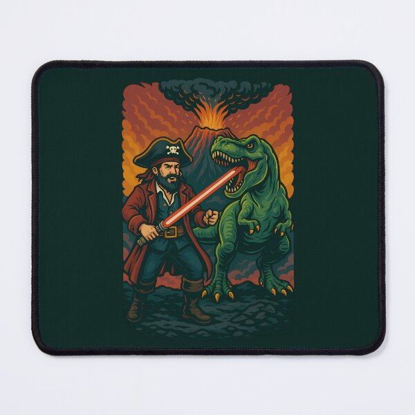 Item preview, Pirate with Lightsaber VS T-Rex  designed and sold by k3rstman1.
