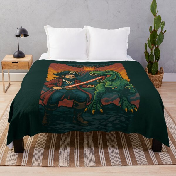 Item preview, Pirate with Lightsaber VS T-Rex designed and sold by k3rstman1.