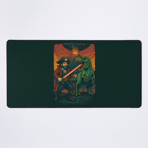 Item preview, Pirate with Lightsaber VS T-Rex designed and sold by k3rstman1.